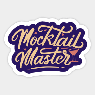 Mocktail Bar Bartender Recipes Mocktail Master Sticker